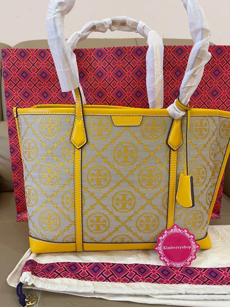 Promotion)Ready Stock authentic Tory Burch T monogram shoulder totes bag  yellow, Women's Fashion, Bags & Wallets, Purses & Pouches on Carousell