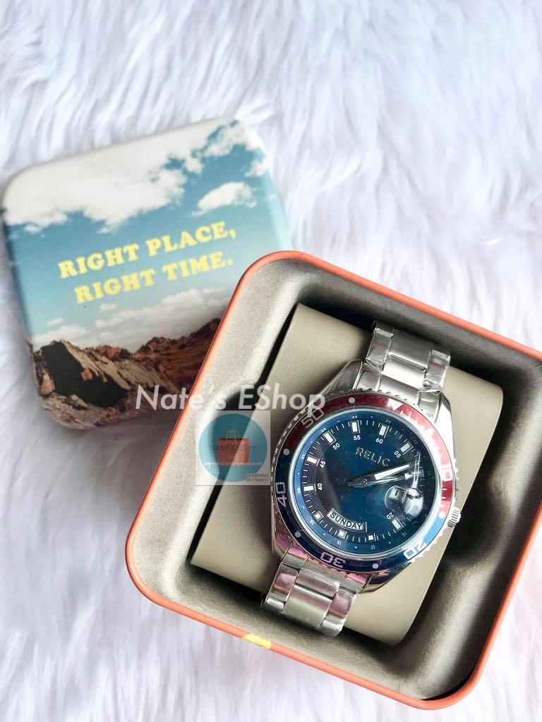RELIC by Fossil ZR12611 Men s Taran Silver Tone Watch Men s
