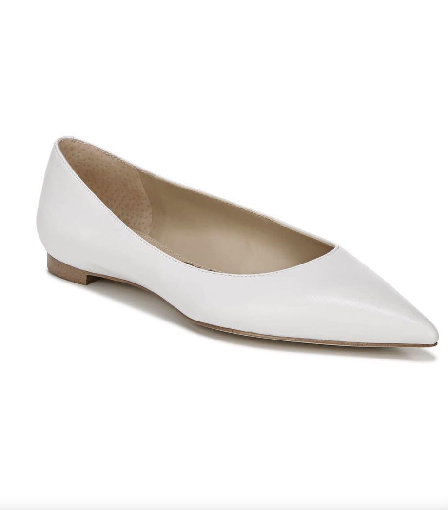 White sam edelman flats on sale