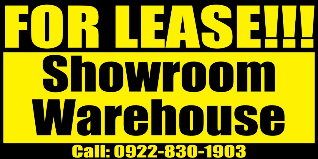 Warehouse For Rent Sign Showroom warehouse for lease at Cainta, Property, Rentals, Commercial ...