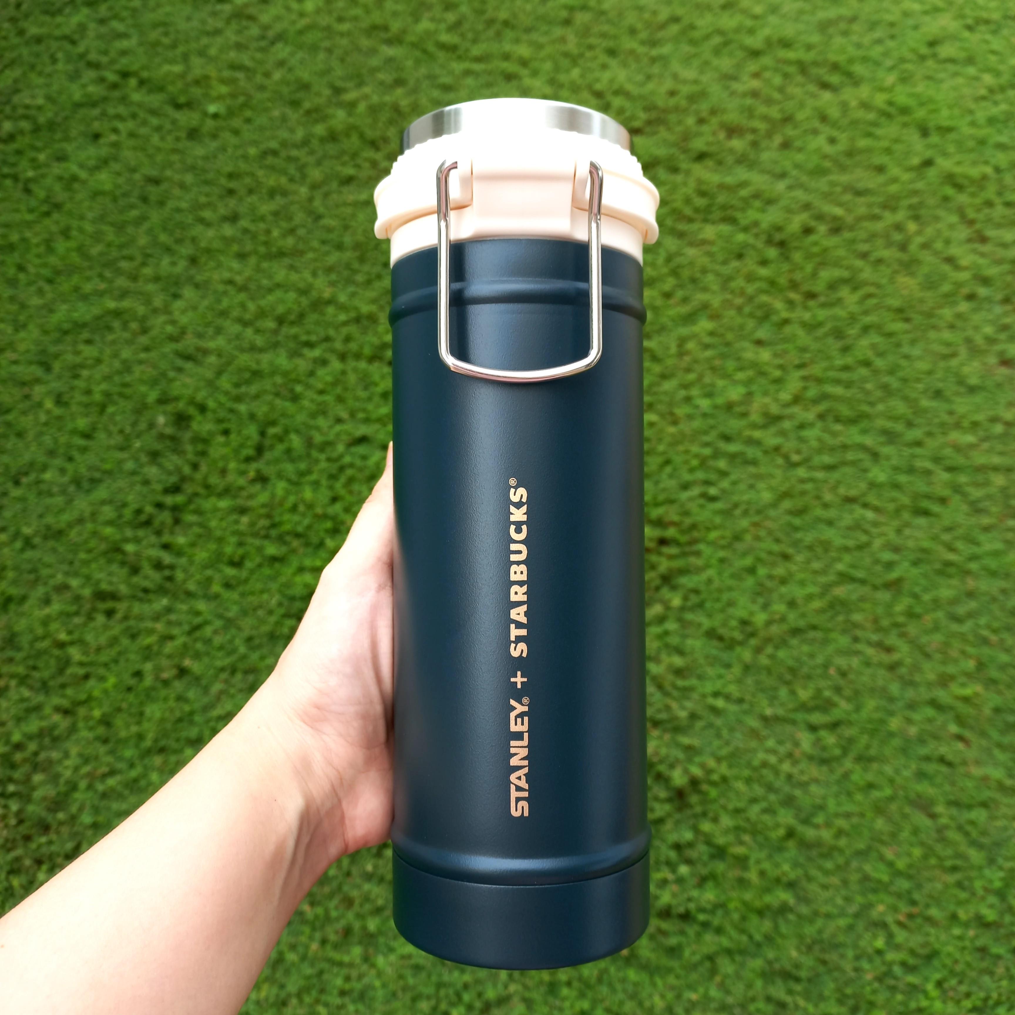 Starbucks Stanley Korea Dingo Coffee Press Tumbler Stainless Steel 473ml Grande