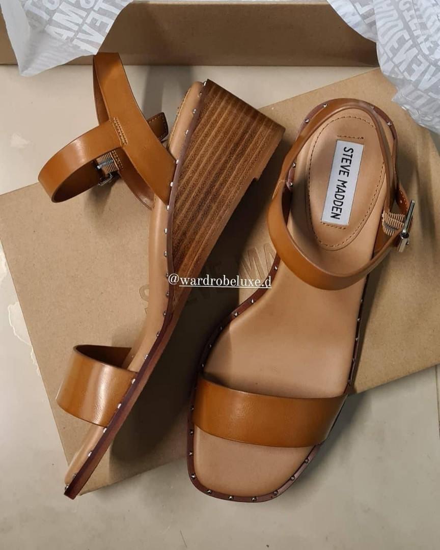 Steve madden cognac wedges hotsell