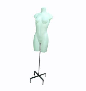 Straight body maniquin with cross stand