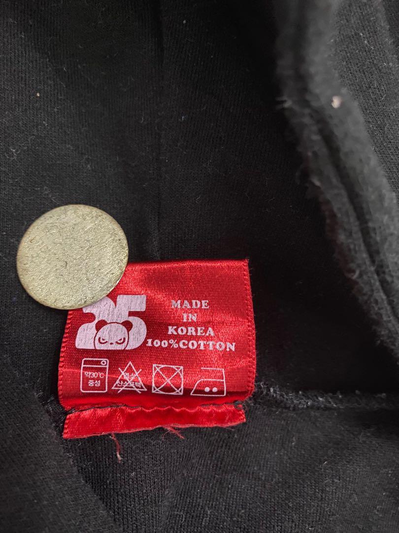 Supreme sweater made hotsell in korea label