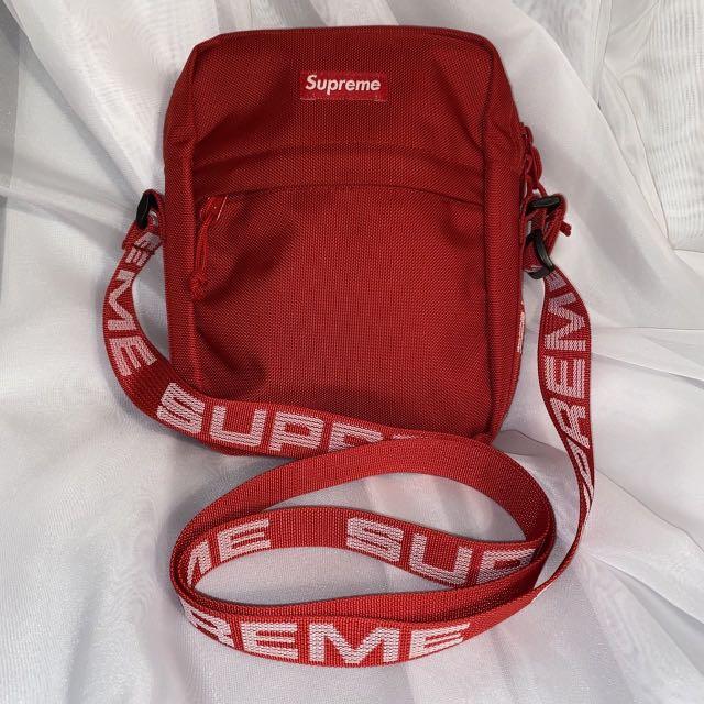 Supreme ss18 shoulder bag red, Women's Fashion, Bags & Wallets, Cross-body  Bags on Carousell