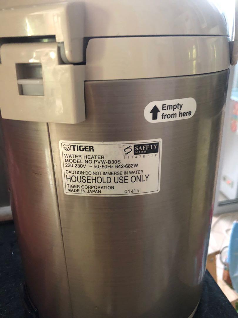 Tiger 3L electric water heater, TV & Home Appliances, Water Heater & Instant Showers on Carousell