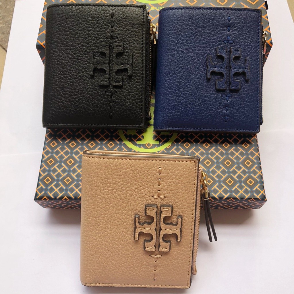 Tory Burch Mcgraw Mini Foldable Wallet, Women's Fashion, Bags & Wallets,  Purses & Pouches on Carousell