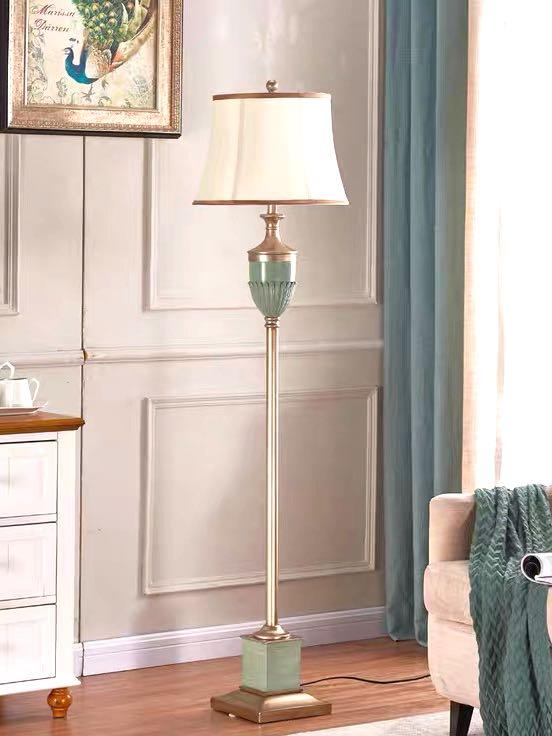 Turquoise Colour Shabby Chic Standing Lamp Furniture Home Living Lighting Fans On Carou Turquoise Colour Shabby Chic Standing, Turquoise Floor Lamp