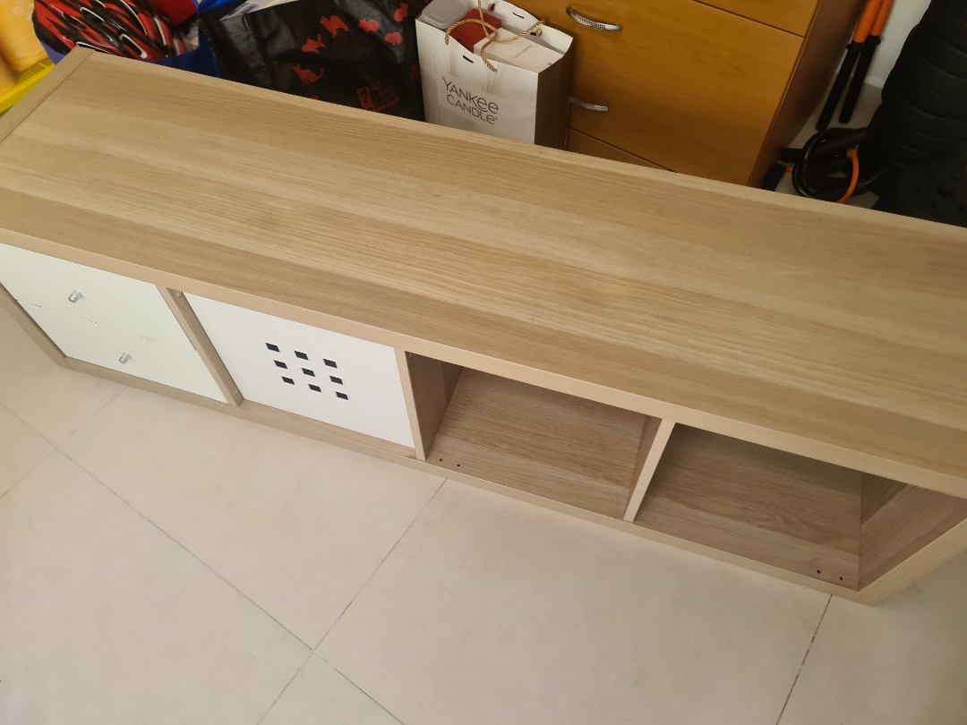 Used Ikea Kallax with drawer, Furniture & Home Living, Furniture