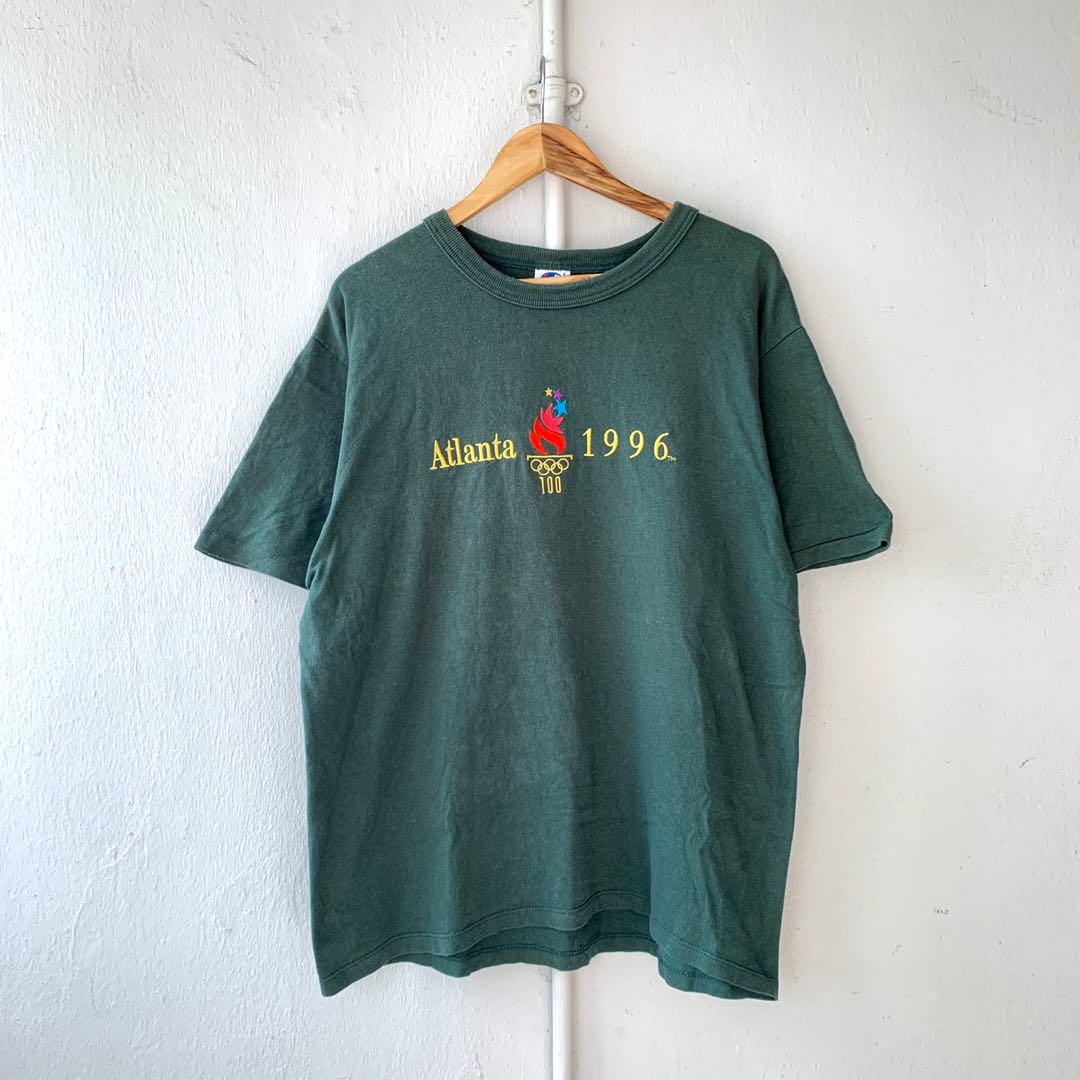 Vintage Champion Atlanta 1996 Olympics Embroidered Forest Green
