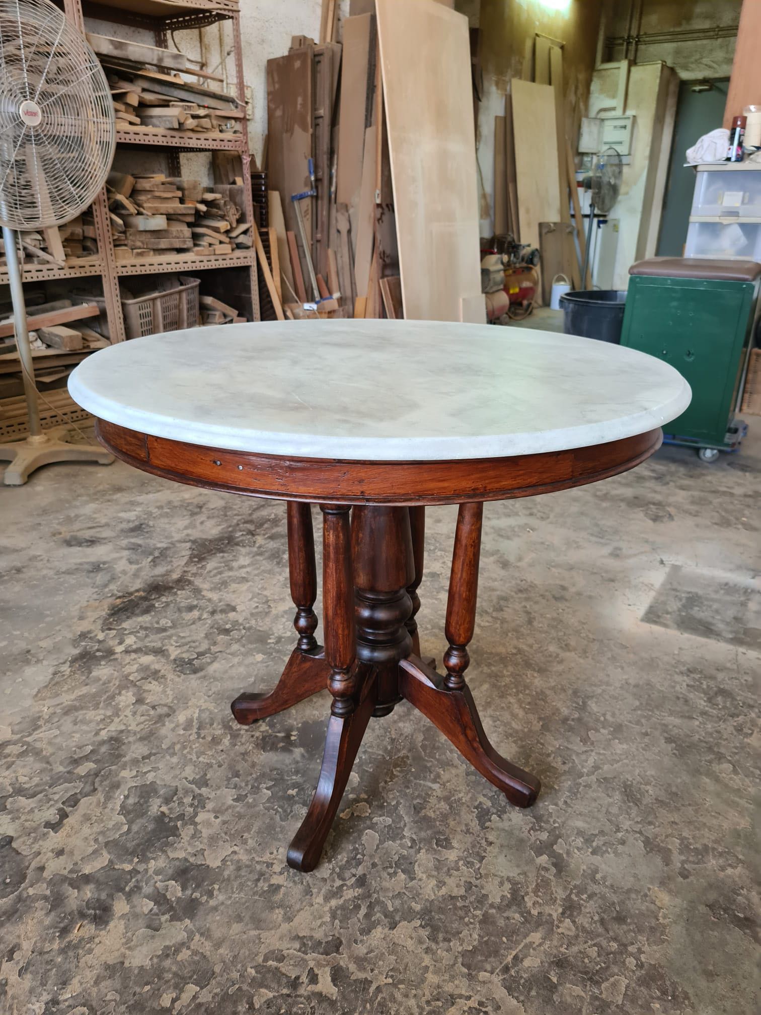 Marble kopitiam table hot sale