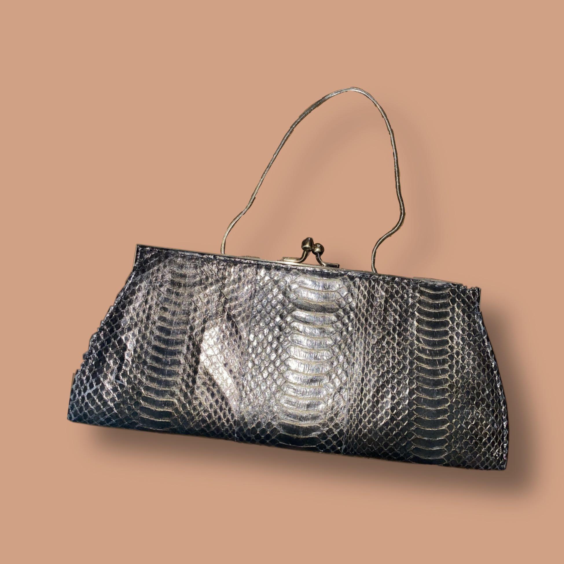 Vintage Nine West Snake Skin Clutch Luxury Bags Wallets on Carousell