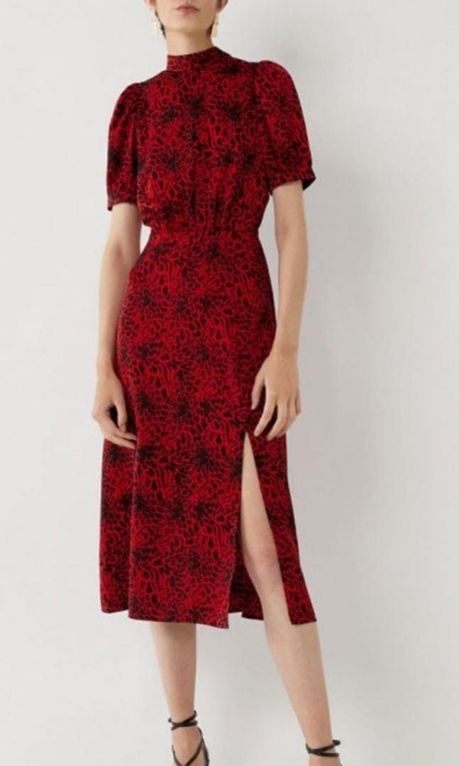 Warehouse open-back classy midi dress 