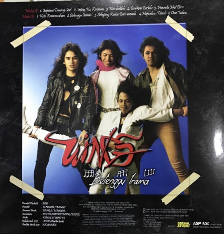 Wings Belenggu Irama 180gm Red Vinyl LP Piring Hitam Free Poster