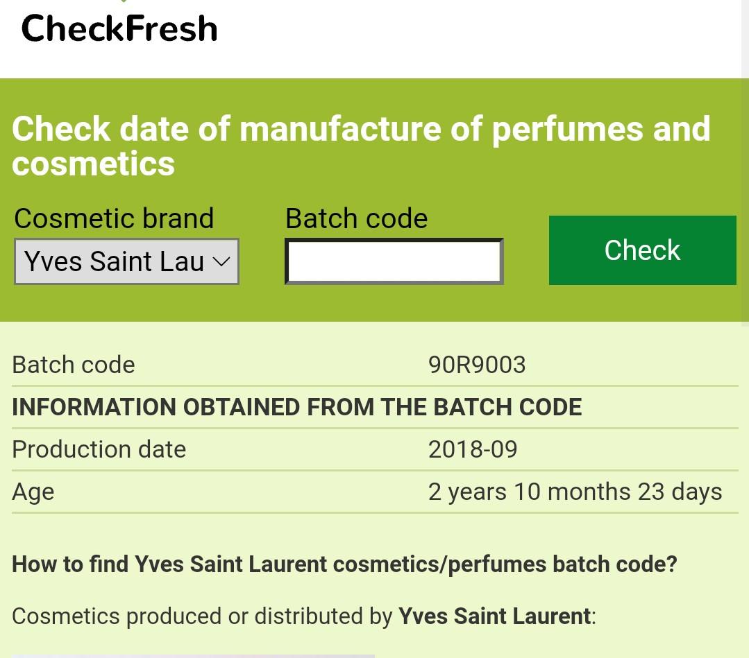 Checkfresh ysl sales