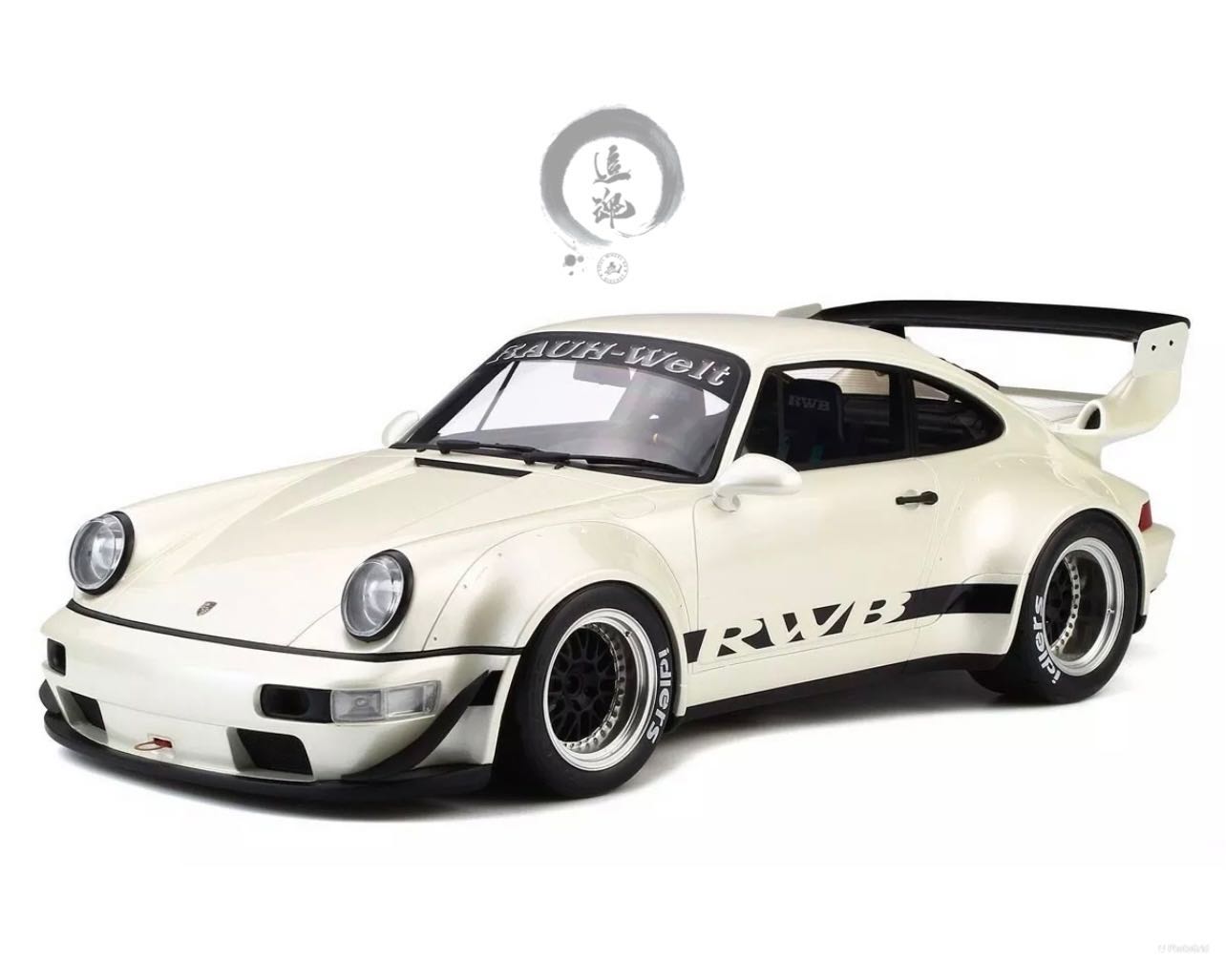 1/12 Scale GT SPIRIT Porsche RWB 964 Pearl White Limited RAUH 