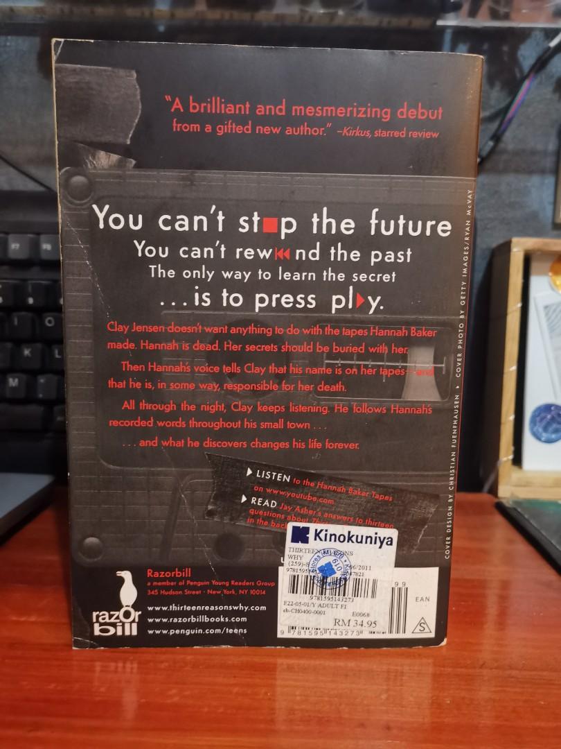 13 Reasons Why (Category: Storybooks) located in Manila. Submitted by noahbles (Listing ID 1103132068, Image 2). Description: For Sale: 13 Reasons Why 150php -Paperback -Used/Unread -Yellowing pages due to maturity -Bought in SG Kinokuniya *Has nicks in cover (cand send photo/video) *Negotiable PM for questions.