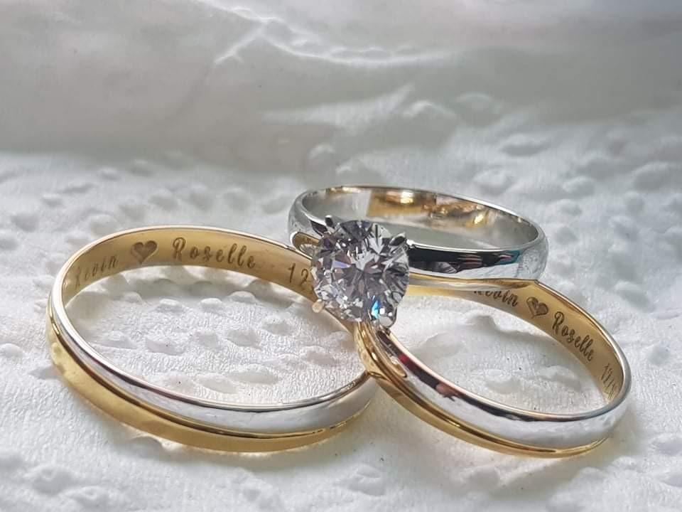 14karat twotone wedding ring Women s Fashion Jewelry