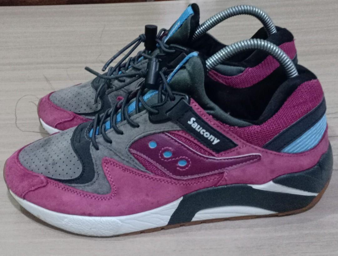 7uk Rm55 Saucony Grid 9000 Maroon