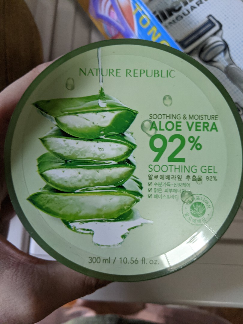 92 Aloe Vera Gel Beauty Personal Care Bath Body Body Care On Carousell