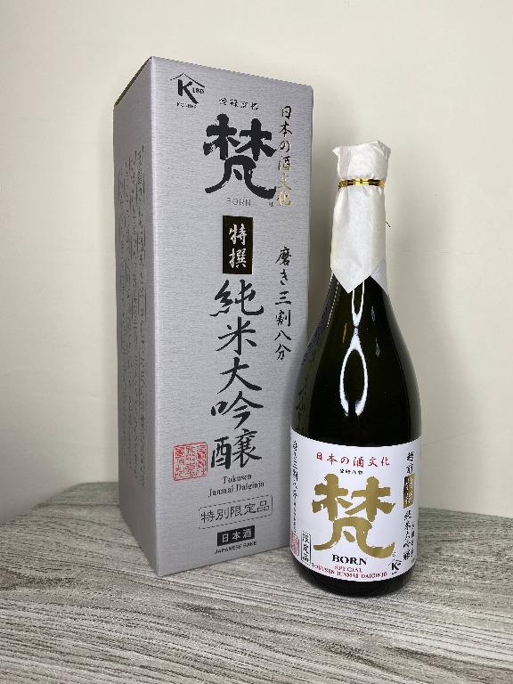 梵特撰(三割八分) 純米大吟釀(日本清酒), 嘢食 嘢飲, 酒精飲料- Carousell