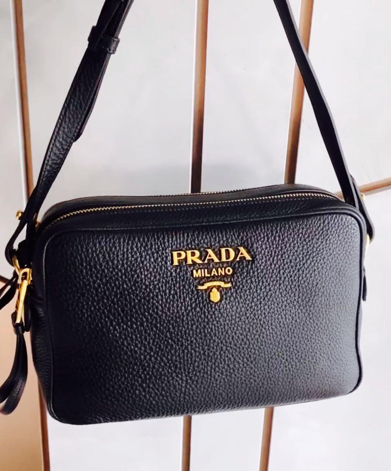 Prada Women's Double Zip Crossbody Bag