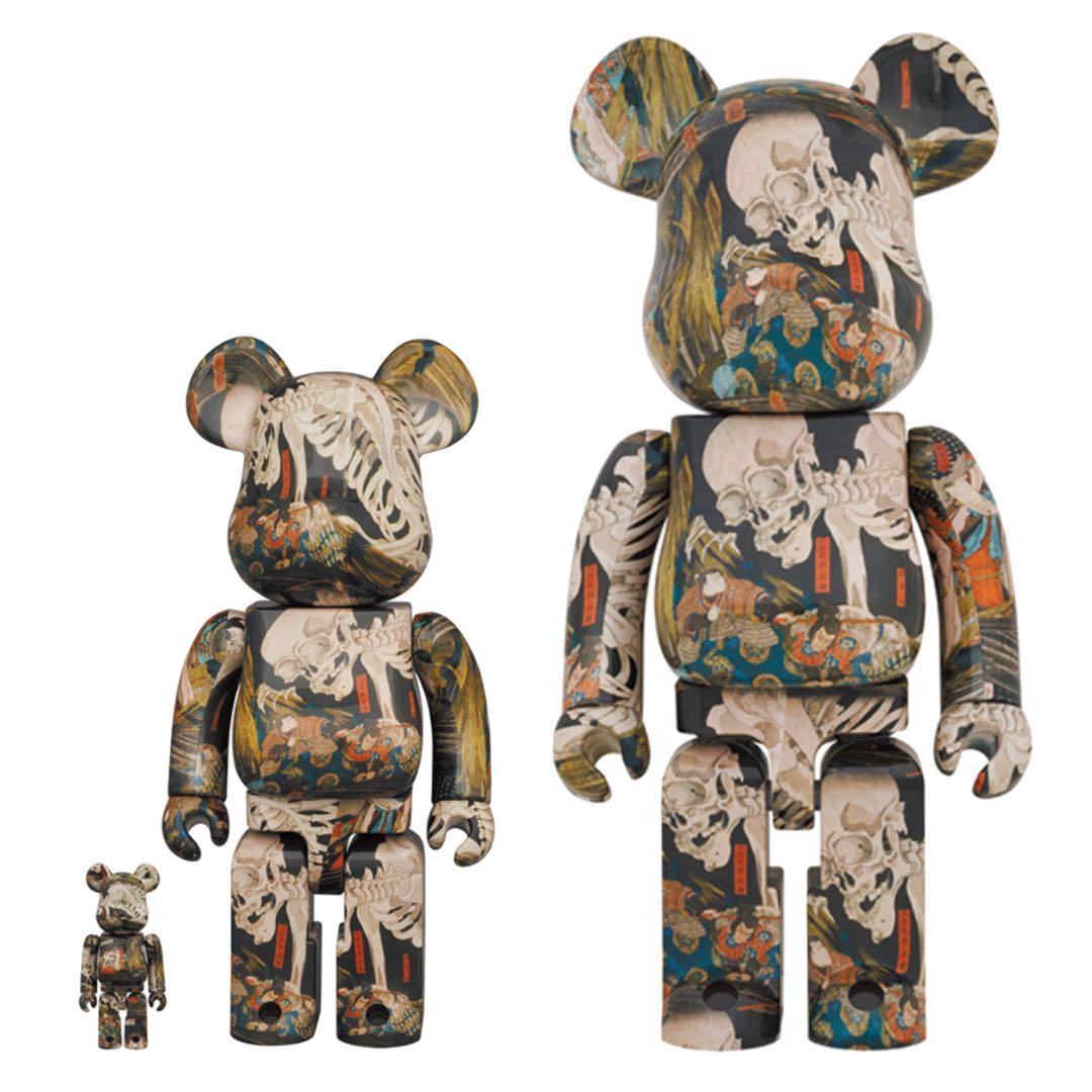 BE@RBRICK 歌川国芳「流行猫の曲鞠」 100％ & 400％