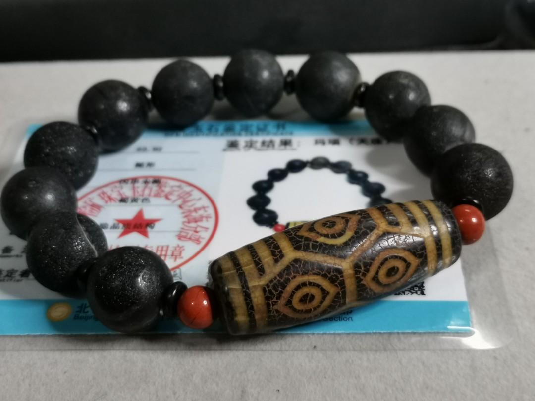 お手軽価格で贈りやすい 龙六眼天珠手串Dragon Cert with Bracelet Bead DZI Eye Six コレクション