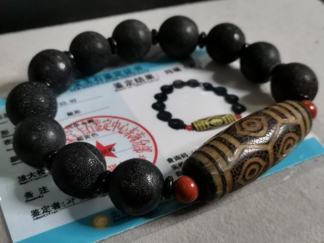 40% Discount 龙六眼天珠手串 Dragon Six Eye DZI Bead Bracelet with Cert