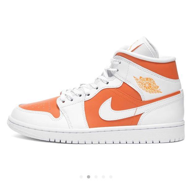 Air Jordan 1 Mid SE Gel Mother s Day Citrus White Orange Men s Fashion Footwear Sneakers on Carousell