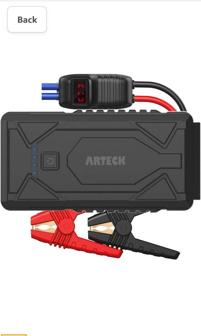 Arteck 1200A Peak Portable Car Jump Starter (Up to 7.0L Gas or 5.5L