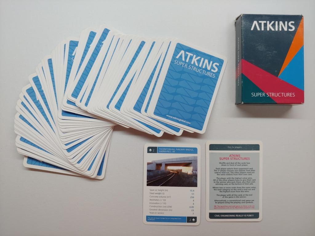 Atkins super structure game cards, 興趣及遊戲, 玩具& 遊戲類- Carousell