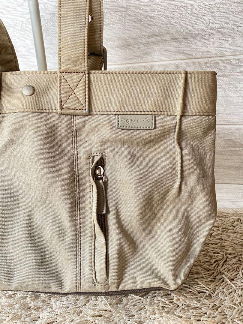 Authentic AGNES B Voyage Canvas Tote Bag (Category: Luxury Bags & Wallets) located in Malolos. Submitted by theroyalrunwayph (Listing ID 1102917891, Image 2). Description: 👜 Authentic AGNES B Voyage Canvas Tote Bag 👜 Php 350 Brand new price at around 5k. Nice and roomy inside. Please see pics for flaws and signs of usage. Condition: 8/10.