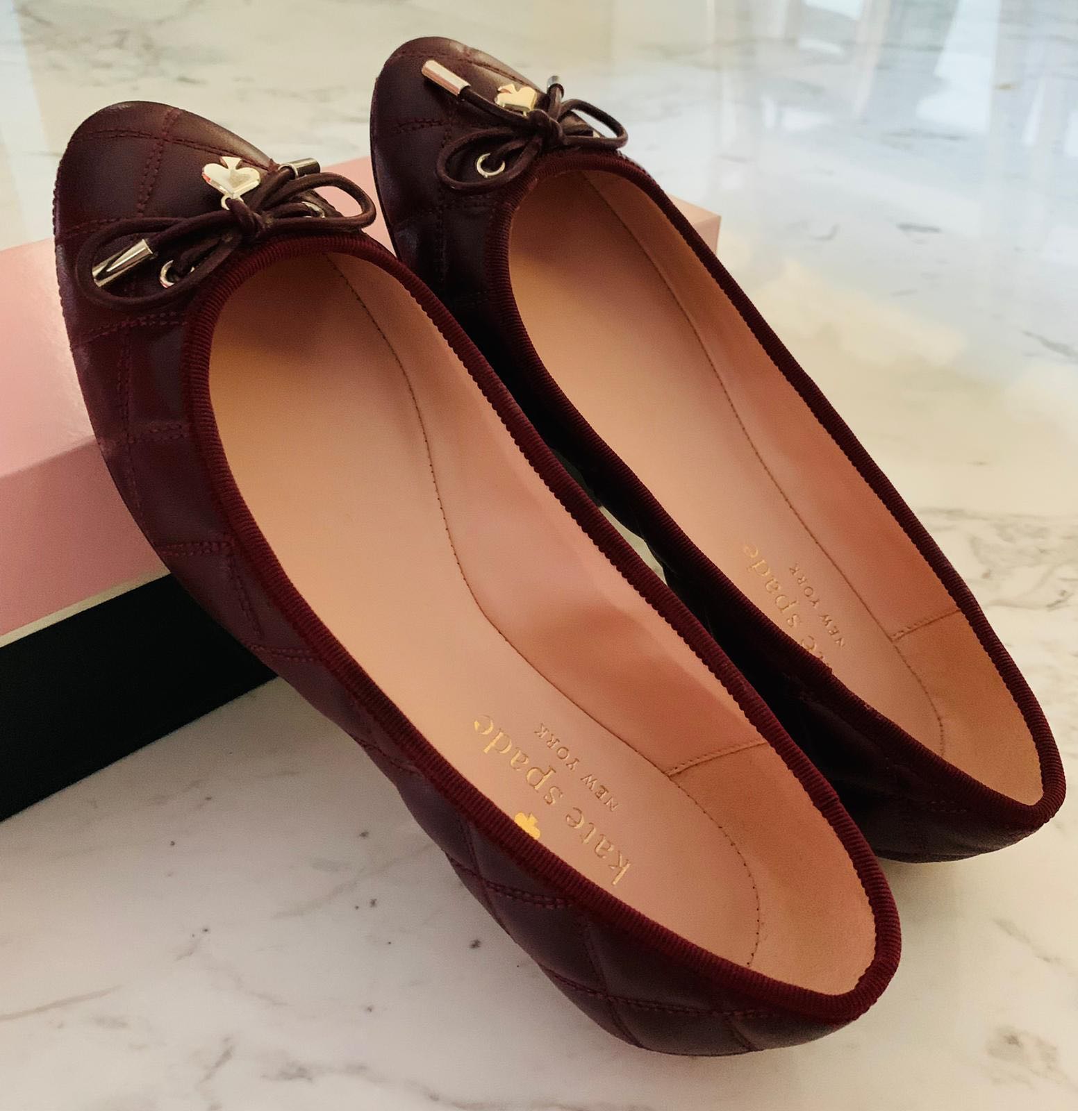 Authentic Kate Spade Nappa Leather “Pauline” Flats, Luxury, Sneakers &  Footwear on Carousell