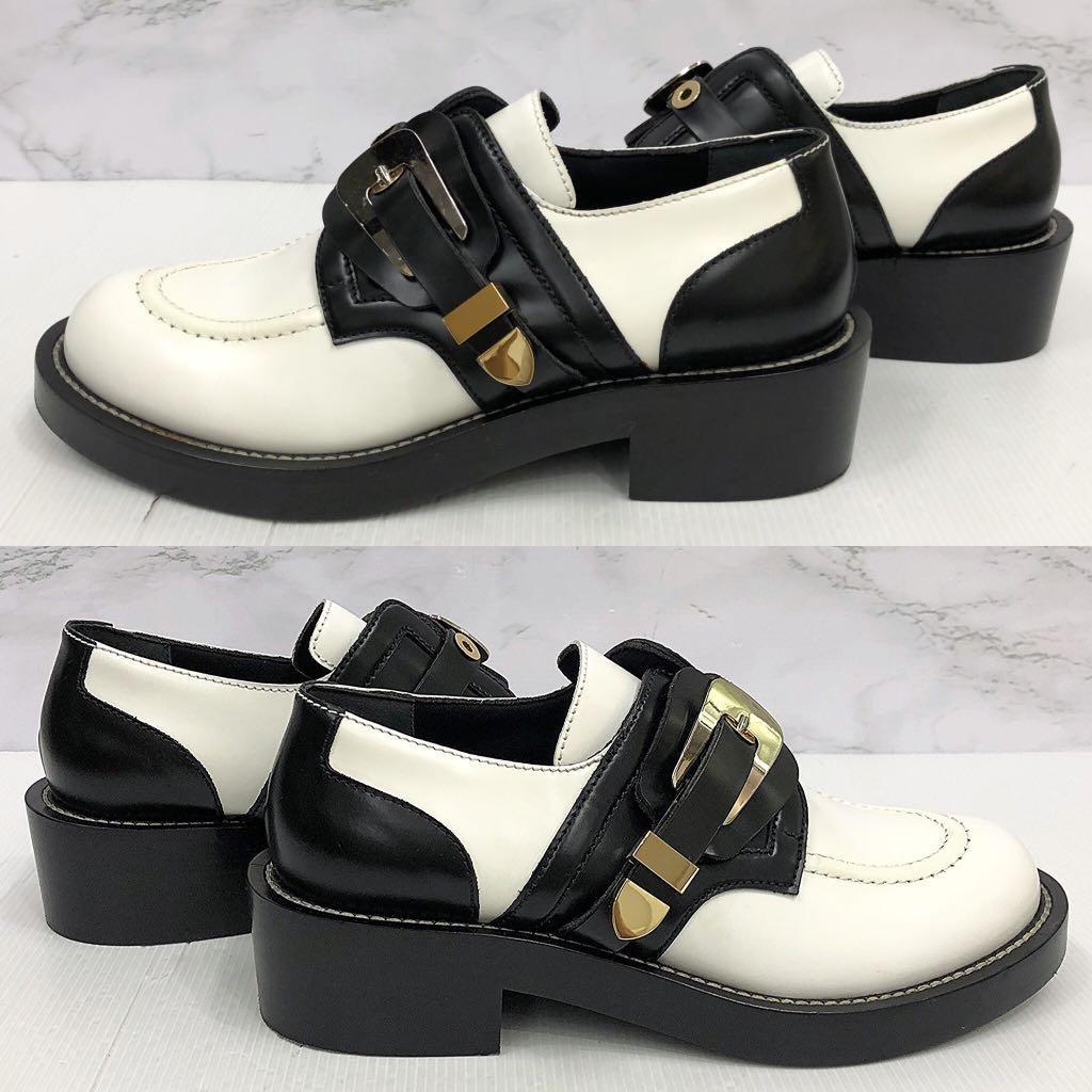 Balenciaga derby best sale buckle shoe