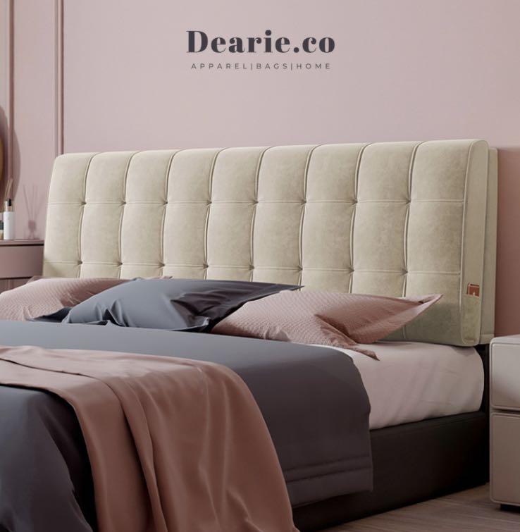 Bed headboard cushions top