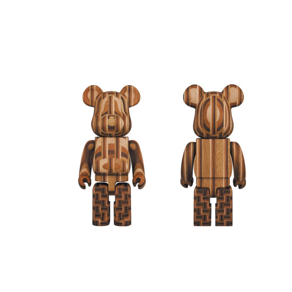 BE@RBRICK カリモク 寄木 2nd 400％ Yosegi Karimoku wood ...