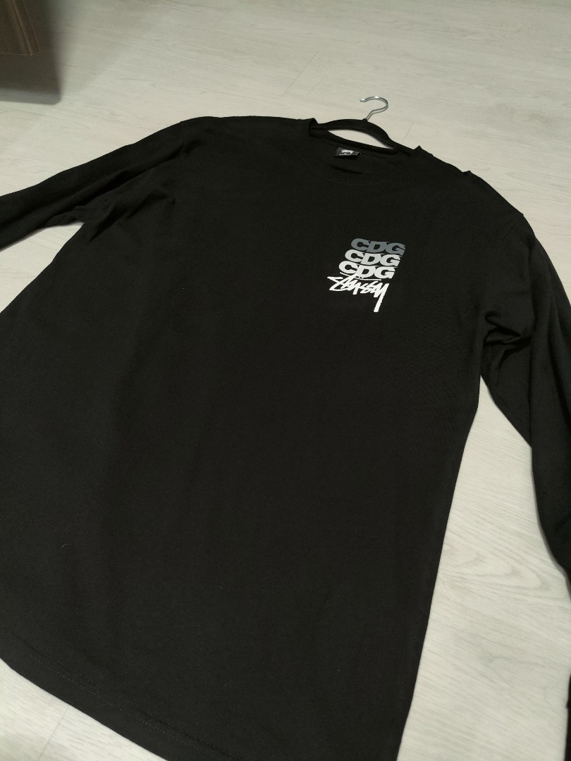 cdg stussy tee