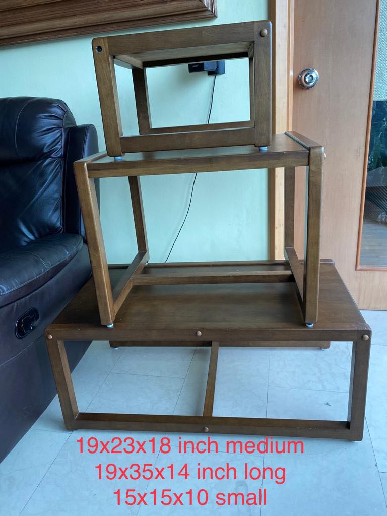 Courts Coffee Table stackable (set of 3), Furniture & Home Living