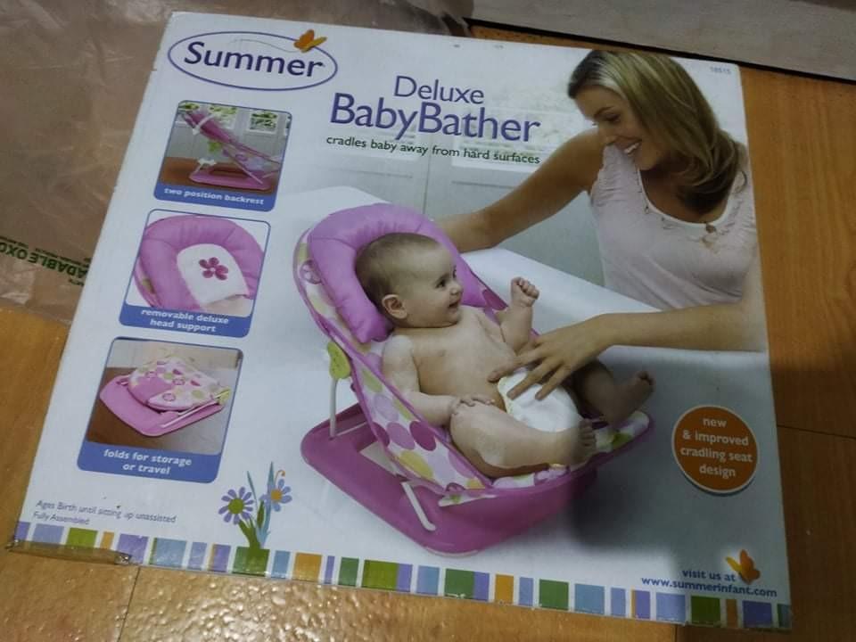 Deluxe Baby Bather Babies Kids Bathing Changing Bathtub Bath Accessories On Carousell