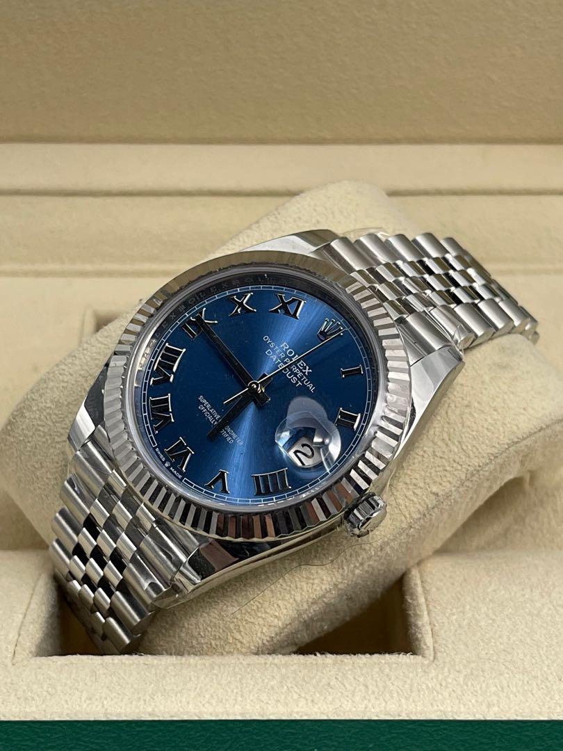 dj 41 blue fluted jubilee