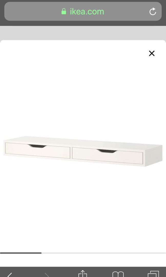 Ekby Alex Shelf/ Drawer, Furniture & Home Living, Furniture, Shelves