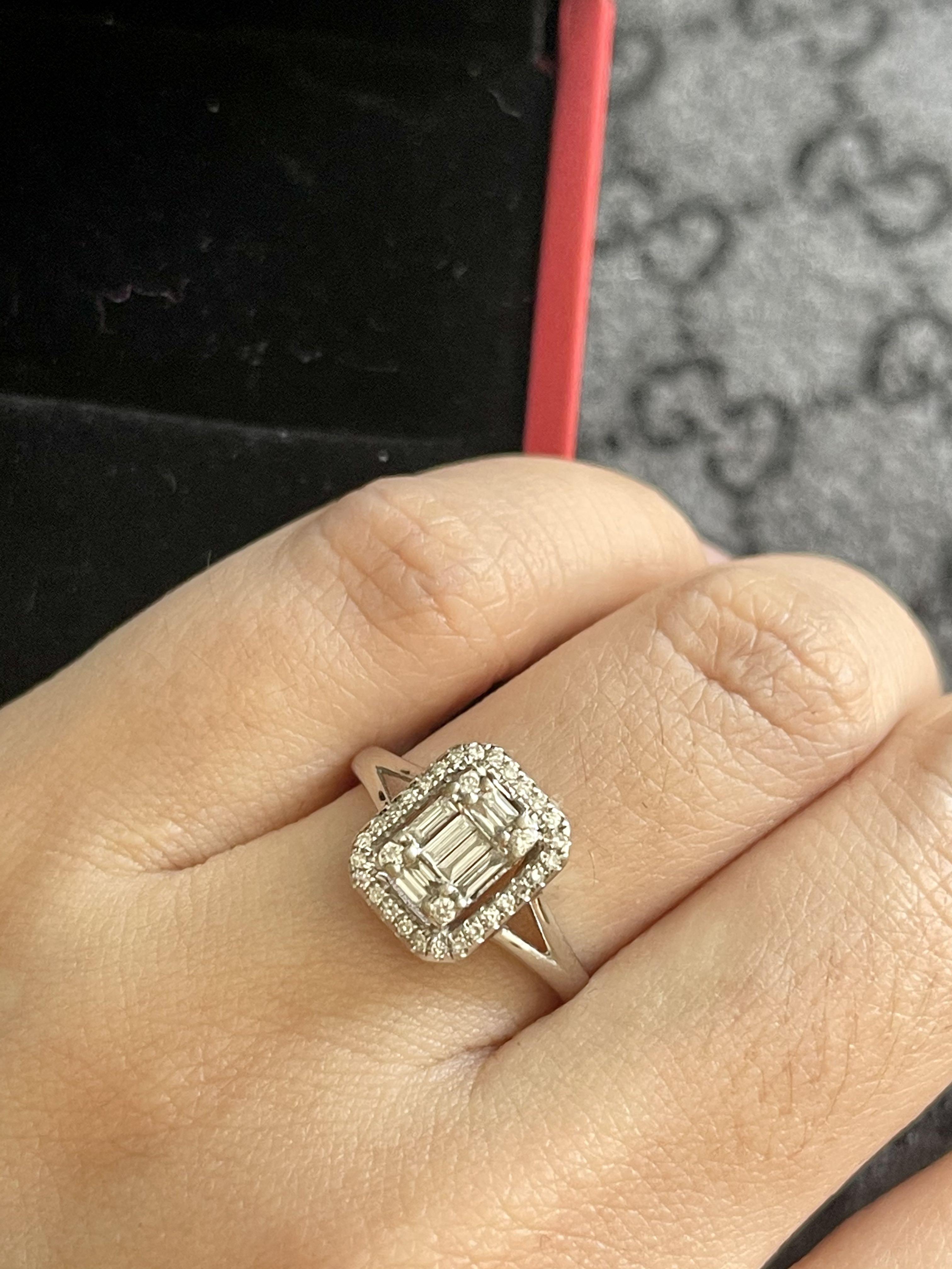 Emerald illusion ring shop