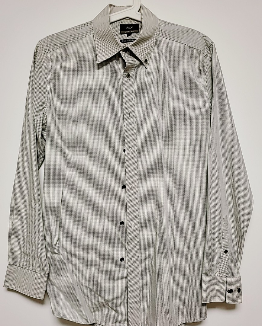 G2000 Slim Fit Shirt (Checkered), Men's Fashion, Tops & Sets, Formal ...