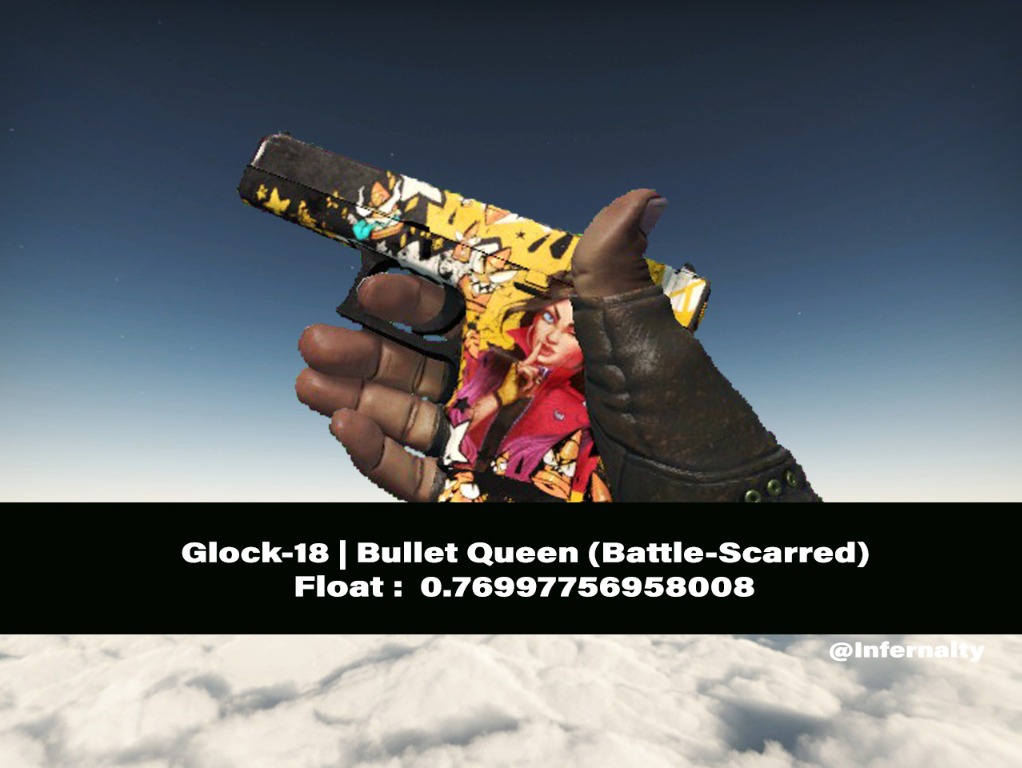 Glock18 Bullet Queen BS CSGO SKINS KNIVES, Video Gaming, Gaming