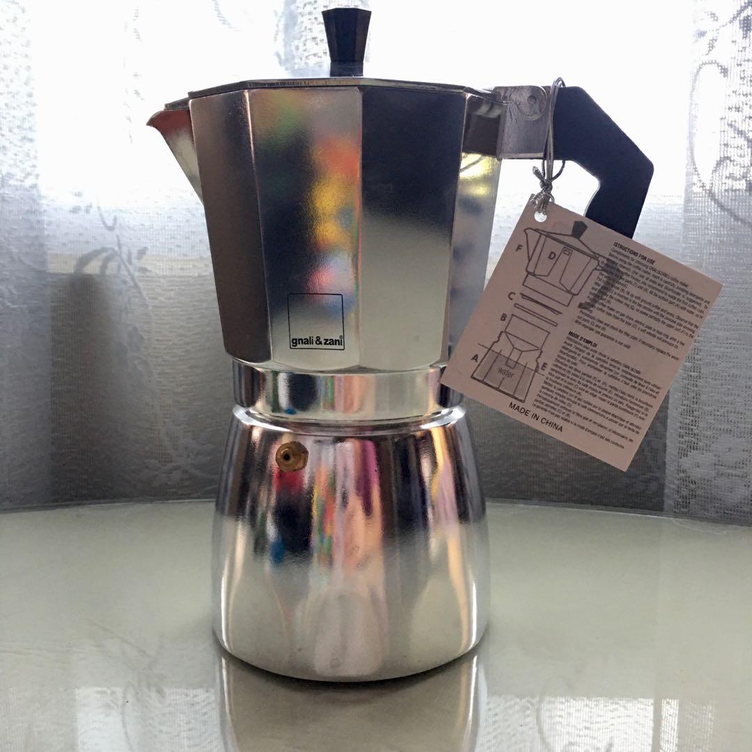 Gnali Zani Espresso Maker Moka Pot Furniture Home Living