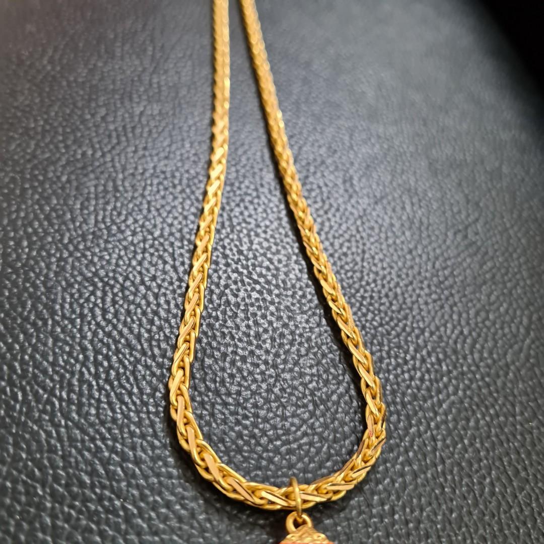 Gold necklace solid new arrivals