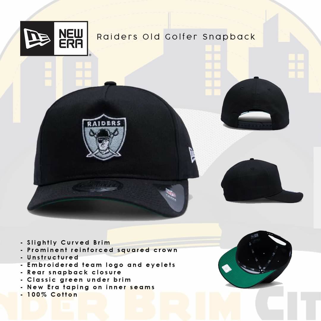 Las Vegas Raiders SATIN BASIC Black Fitted Hat by New Era