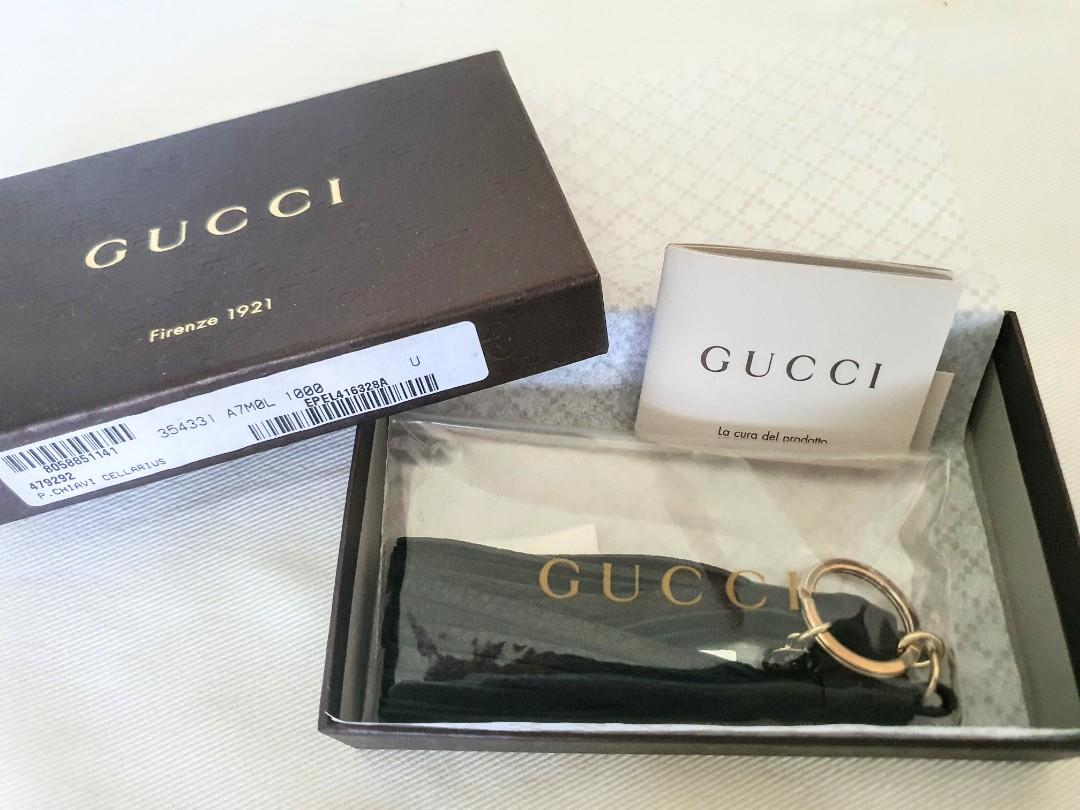 Gucci tassel keychain discount