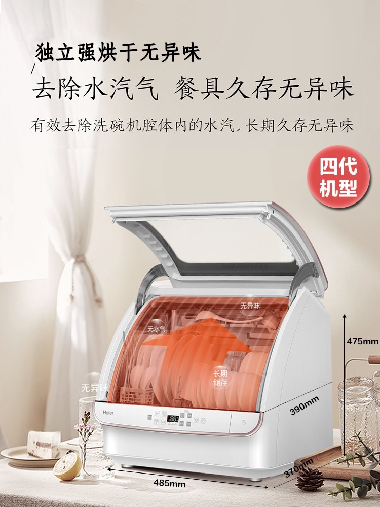 Haier Countertop Dishwasher Almost New, TV & Home Appliances, Kitchen